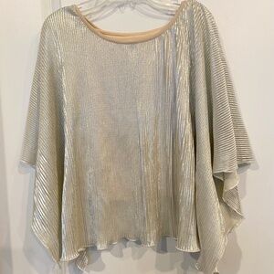 Elisa B White Gold Girls Top Loose Fit 12/14 NWT